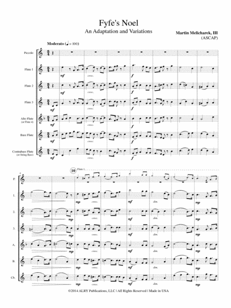 Fyfe's Noel for Flute Choir image number null
