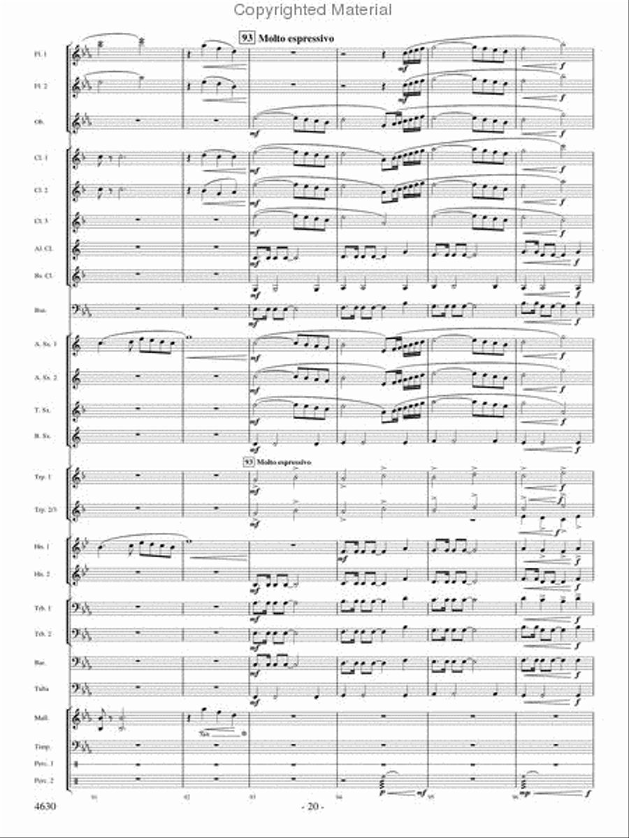 Joyous Alleluias Joyous Alleluias Concert Band scores gallery preview page 19
