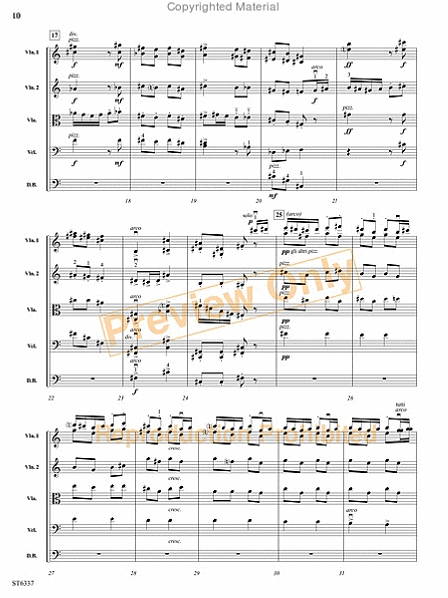 Menuet and Rigaudon String Orchestra scores gallery preview page 11