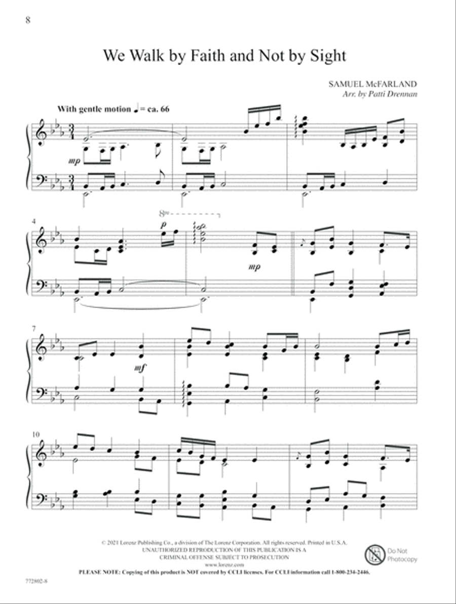 The Faithfulness of God Piano Solo scores gallery preview page 4