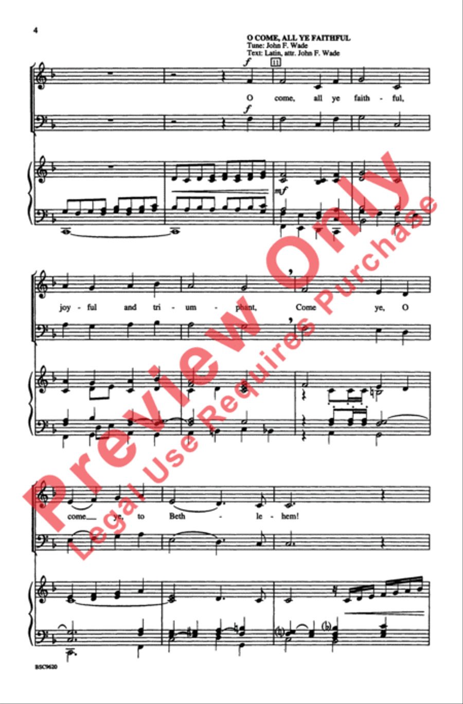 Tidings! Tidings! 4-Part scores gallery preview page 3
