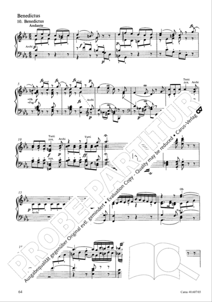 Mass in time of war (Missa in tempore belli) 4-Part scores gallery preview page 71