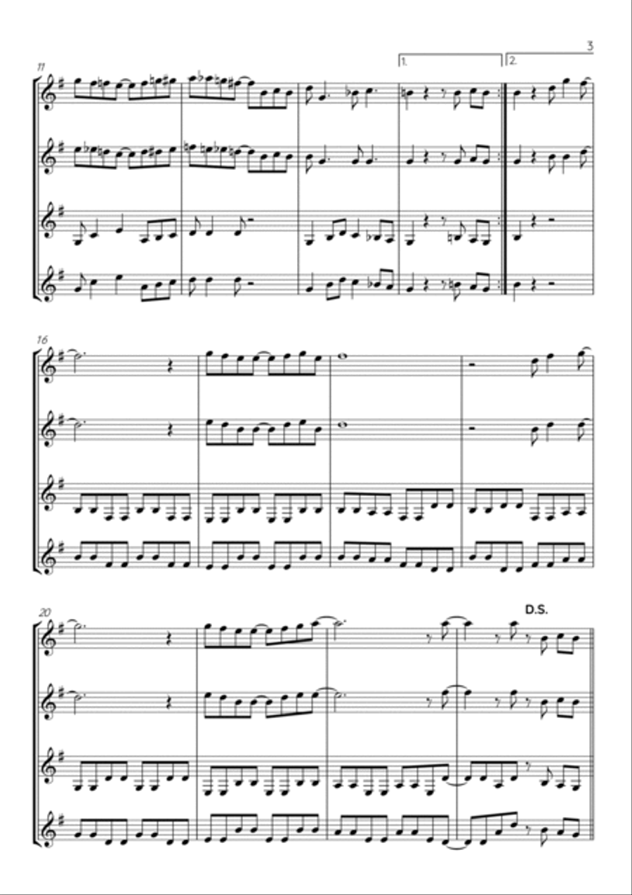 A Hard Day's Night A Hard Day's Night Woodwind Trio scores gallery preview page 3