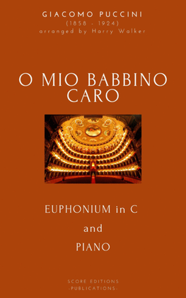 Book cover for Puccini: O Mio Babbino Caro (for Euphonium in C and Piano)