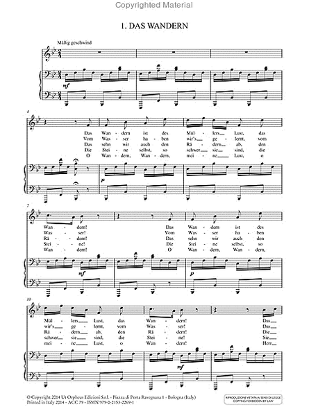 Die schöne Müllerin Op. 25 D 795 for High Voice and Piano