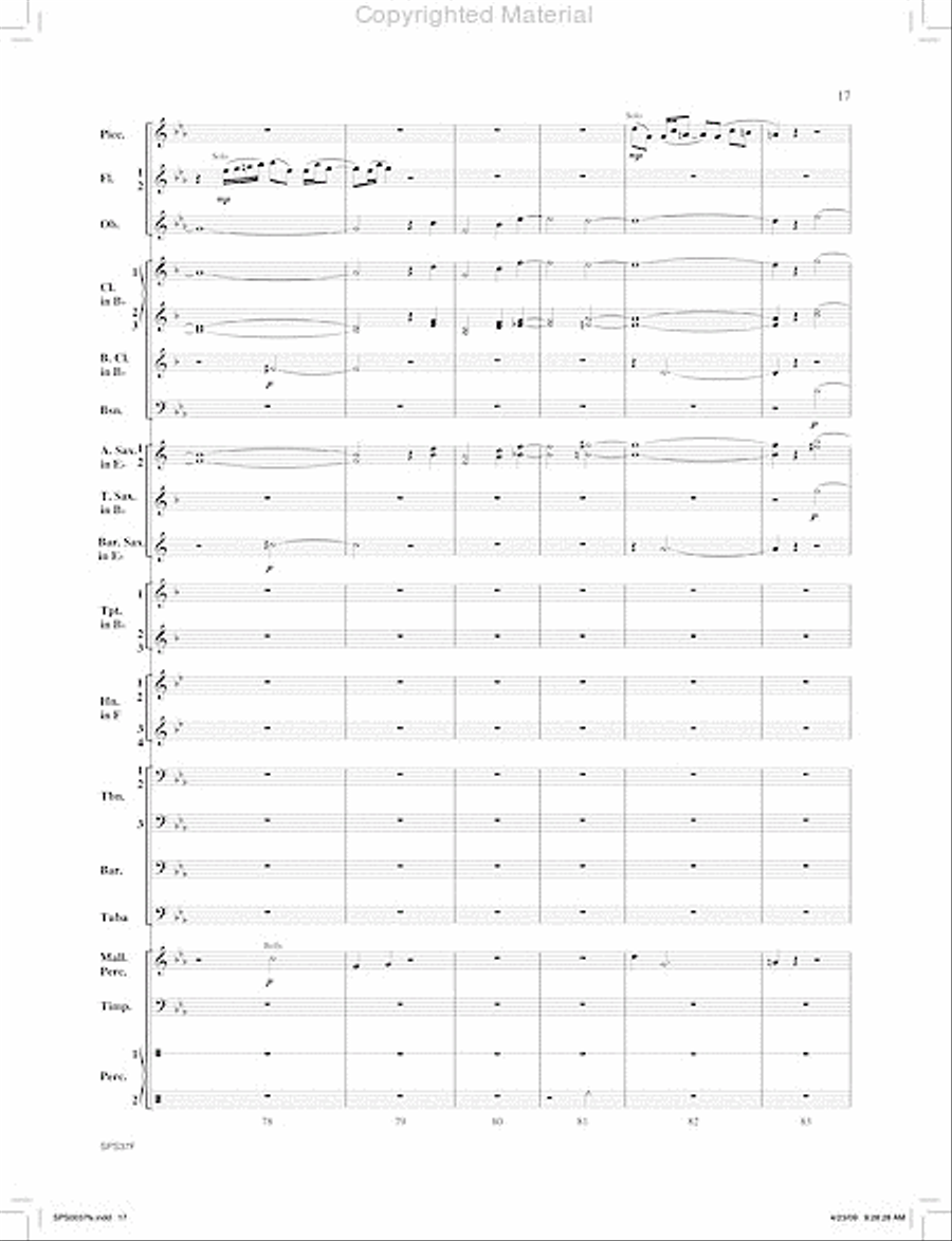 Ricochet Concert Band scores gallery preview page 18