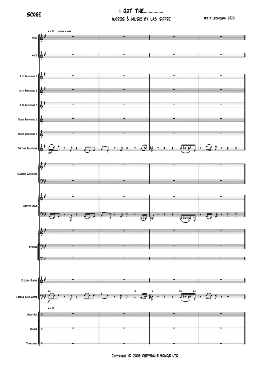 I Got The... Jazz Ensemble scores gallery preview page 1