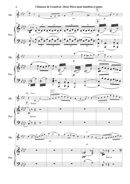 Deux Pièces: Lamento et Scherzetto for oboe and piano