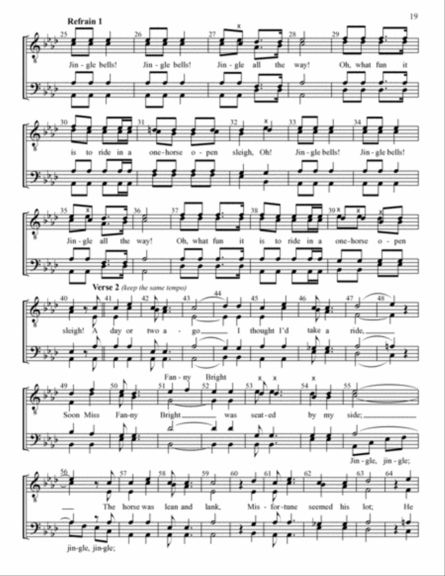 Yuletide Favorites (Volume I) TTBB scores gallery preview page 19