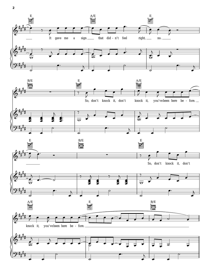 Notion Piano, Vocal, Guitar scores gallery preview page 2