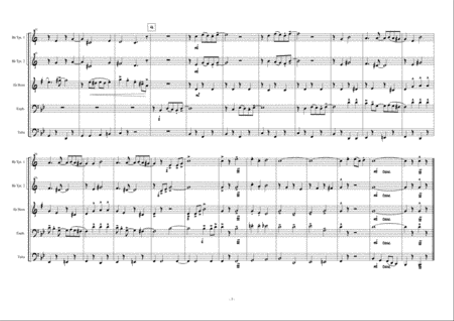Come Follow The Band Come Follow The Band Brass Ensemble scores gallery preview page 4