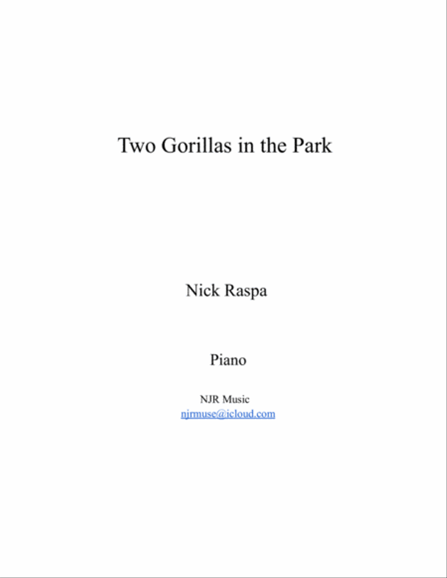 Two Gorillas in the Park Piano Method scores gallery preview page 3