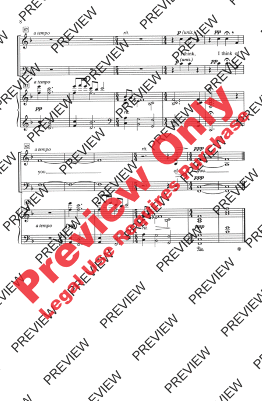 When I Hear Music When I Hear Music 4-Part scores gallery preview page 8