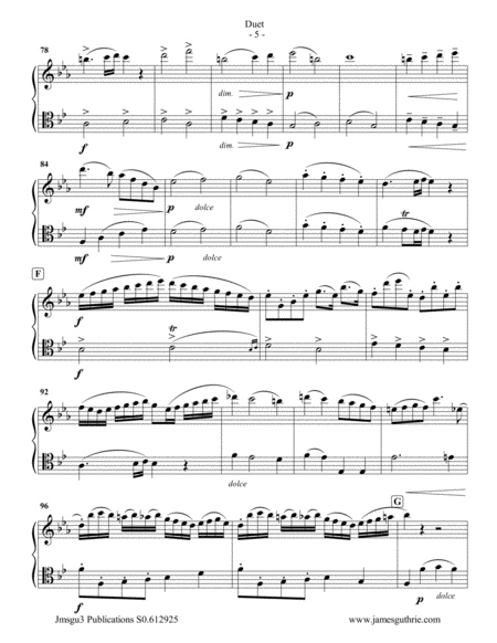 Beethoven: Duet WoO 27 No. 3 for Alto Flute & Cello image number null
