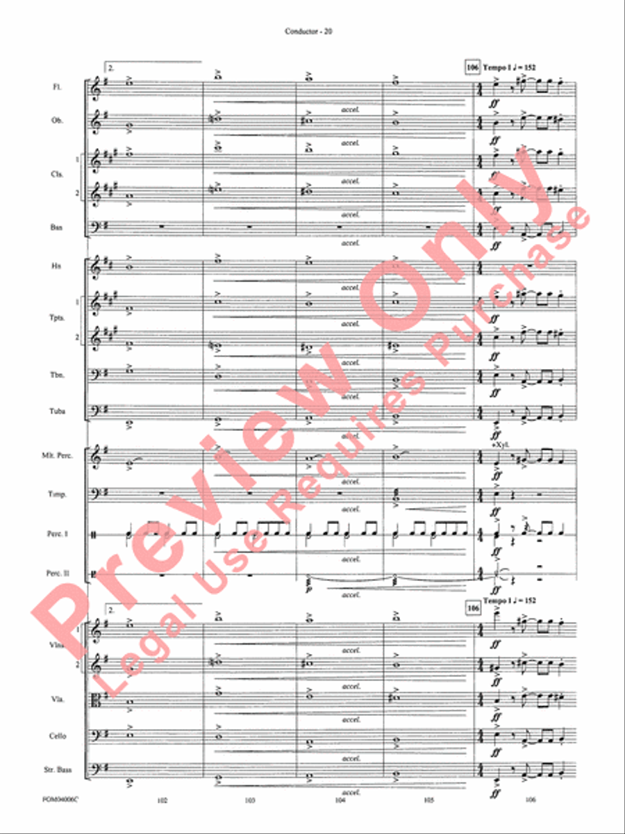 Go West! (Medley) Full Orchestra scores gallery preview page 23