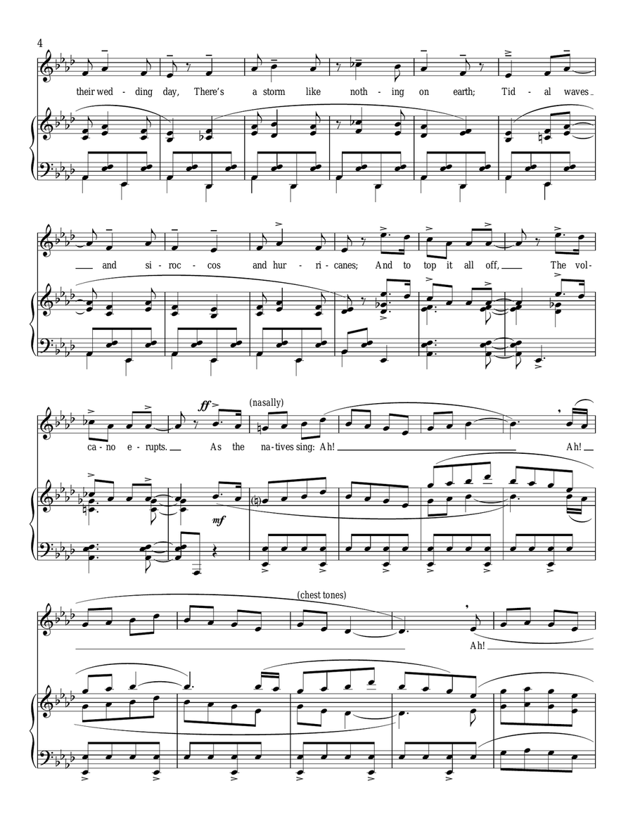 What A Movie! Piano, Vocal scores gallery preview page 4