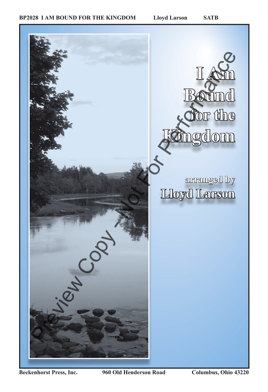 I Am Bound for the Kingdom 4-Part scores gallery preview page 2