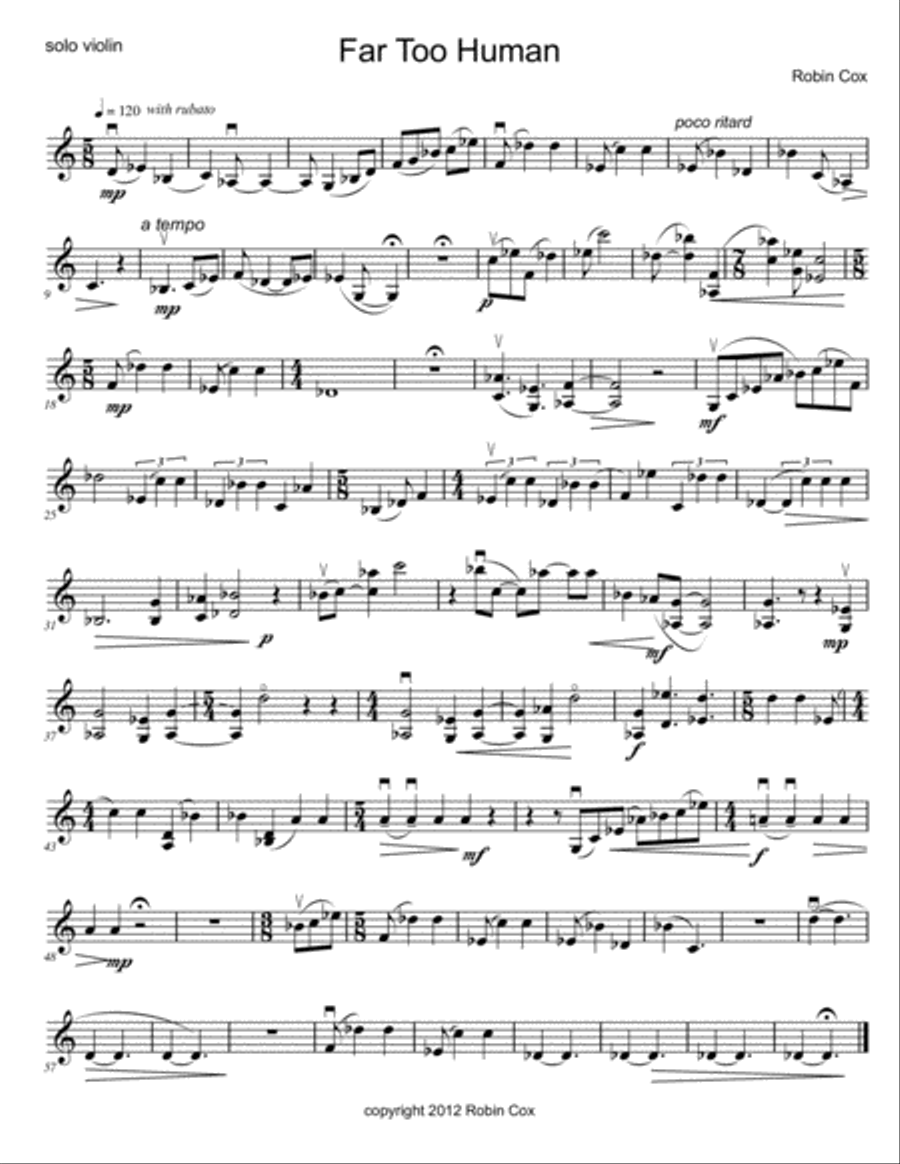 Three for Violin Three for Violin Violin Solo scores gallery preview page 2