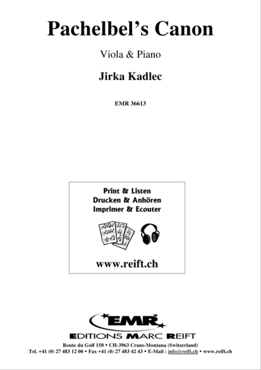 Pachelbel's Canon Pachelbel's Canon Viola scores gallery preview page 1