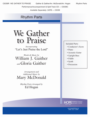 Book cover for We Gather to Praise