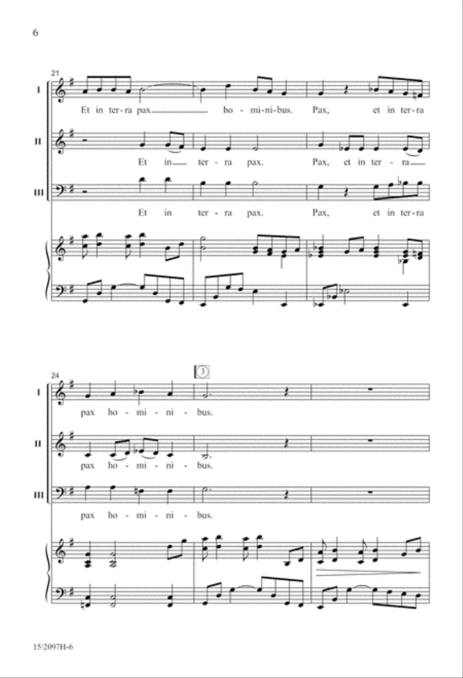 Et In Terra Pax Et In Terra Pax 3-Part scores gallery preview page 7