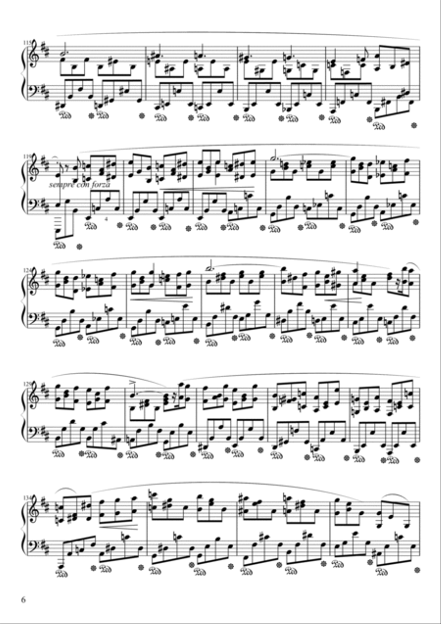 Sonata No. 3, 4th Movement Piano Solo scores gallery preview page 6