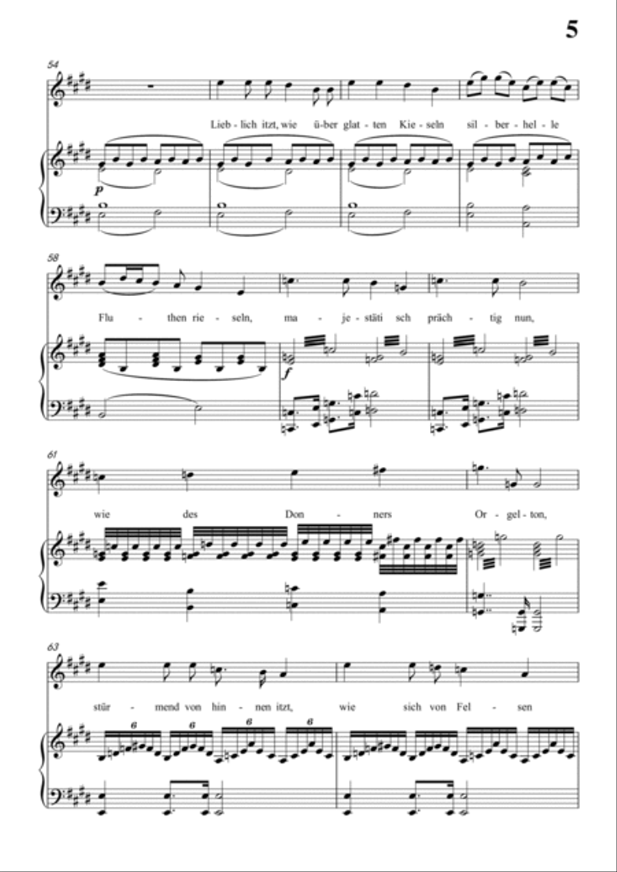 Schubert-Laura am Klavier(Laura at the Piano),D.388 in #F for Vocal and Pno Voice scores gallery preview page 6