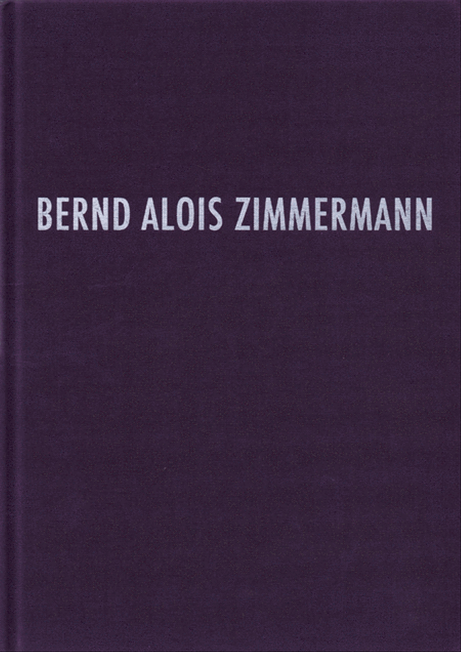 Bernd Alois Zimmermann Werkverzeichnis Hardcover, German School and Community scores gallery preview page 1