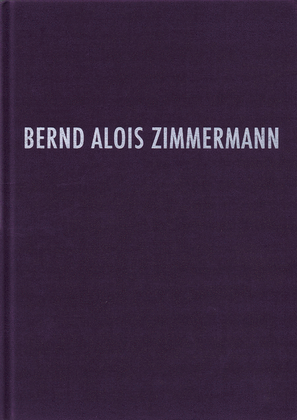 Bernd Alois Zimmermann Werkverzeichnis Hardcover, German
