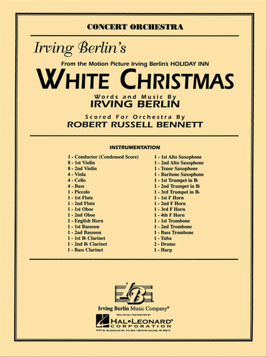 White Christmas White Christmas Full Orchestra scores gallery preview page 1