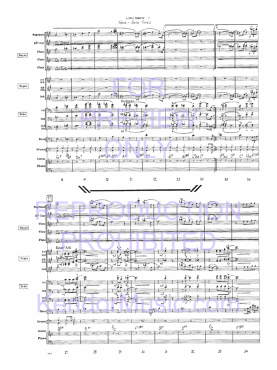 Little Pumpkin Little Pumpkin Jazz Ensemble scores gallery preview page 3