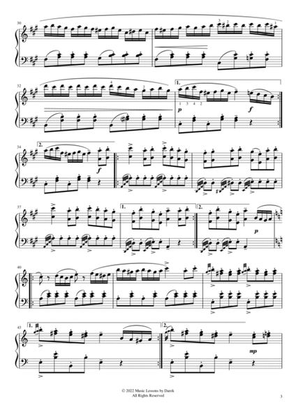 Rondo Alla Turca (HARD PIANO) Sonata A-major No. 11, KV 331 [Wolfgang Amadeus Mozart] image number null