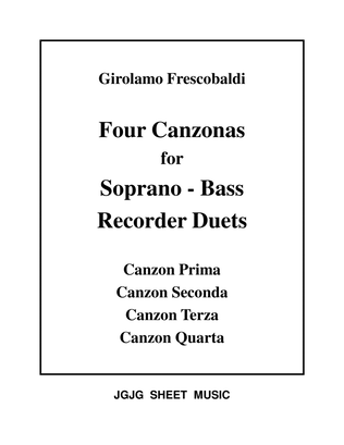 Four Frescobaldi Canzonas for SB Recorders