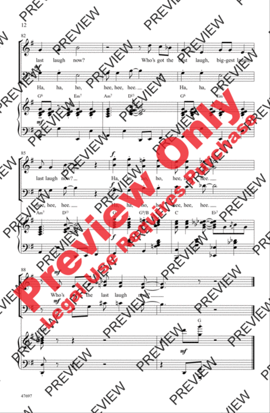 They All Laughed 3-Part scores gallery preview page 12