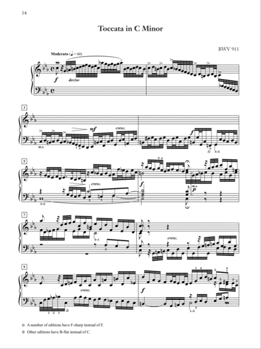 Seven Toccatas, BWV 910--916 Piano Solo scores gallery preview page 4