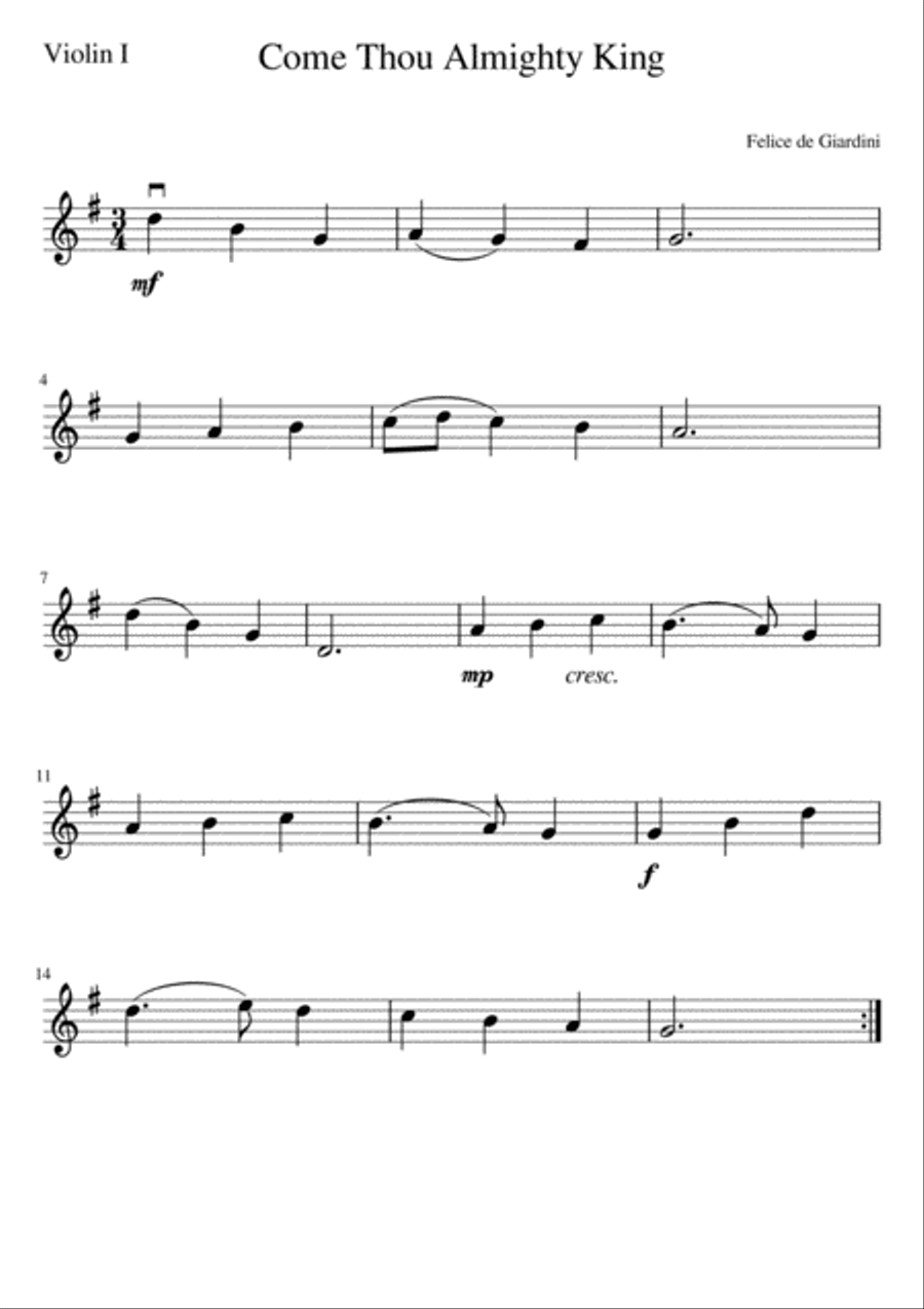 Come Thou Almighty King Come Thou Almighty King String Orchestra scores gallery preview page 3