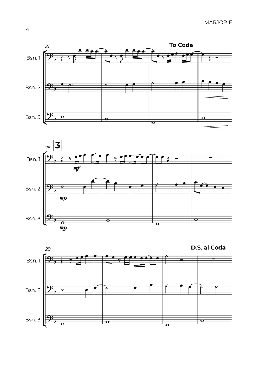 Marjorie Woodwind Trio scores gallery preview page 4