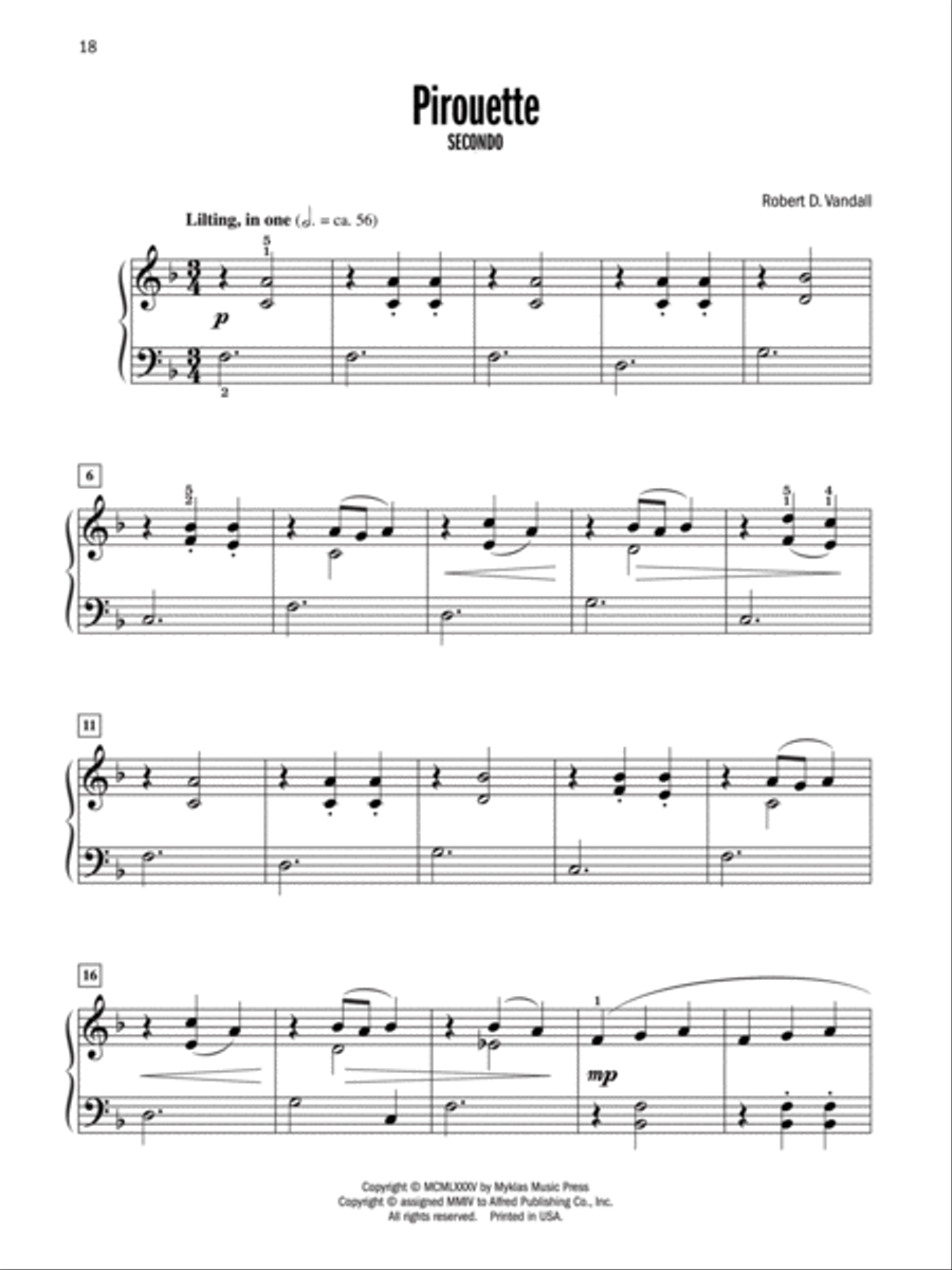 Celebrated Piano Duets, Book 1 Small Ensemble scores gallery preview page 3