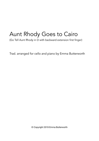 Aunt Rhody Goes to Cairo (Go Tell Aunt Rhody) image number null