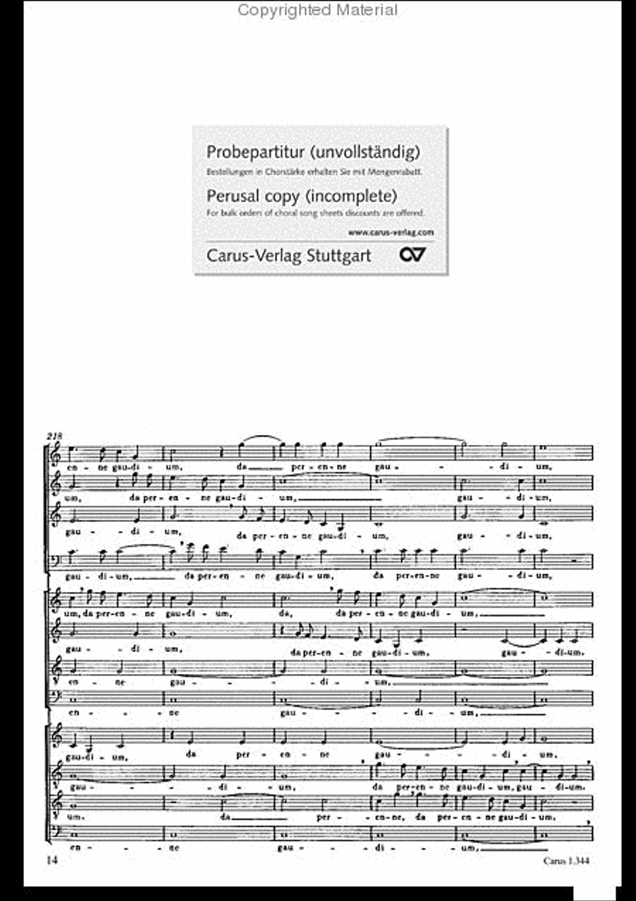Veni Sancte Spiritus (Come now, holy Spirit) 4-Part scores gallery preview page 15