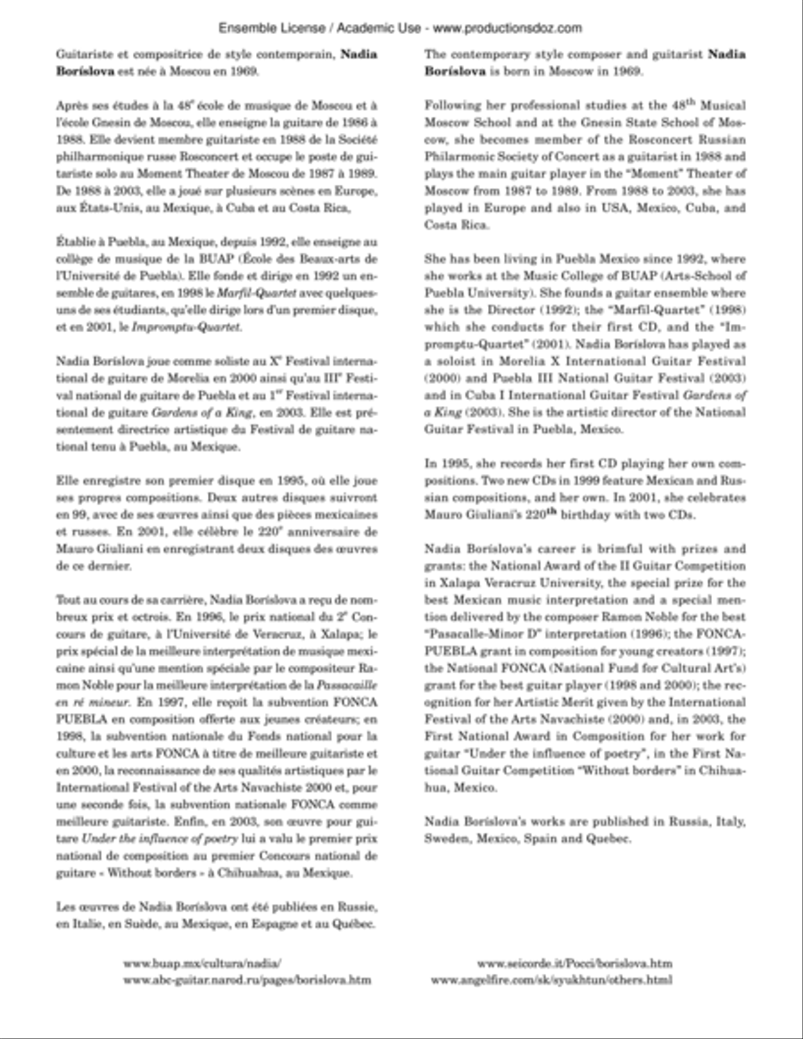 The Names of the Snow The Names of the Snow Classical Guitar scores gallery preview page 2