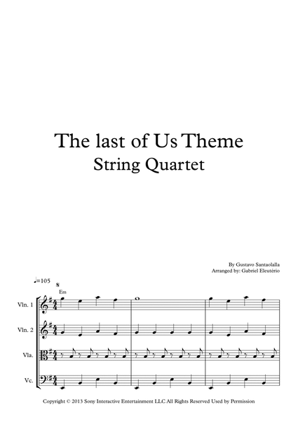 Gustavo Santaolalla - The Last of Us (Main Theme)  The Last of Us (Video  Game Soundtrack) 