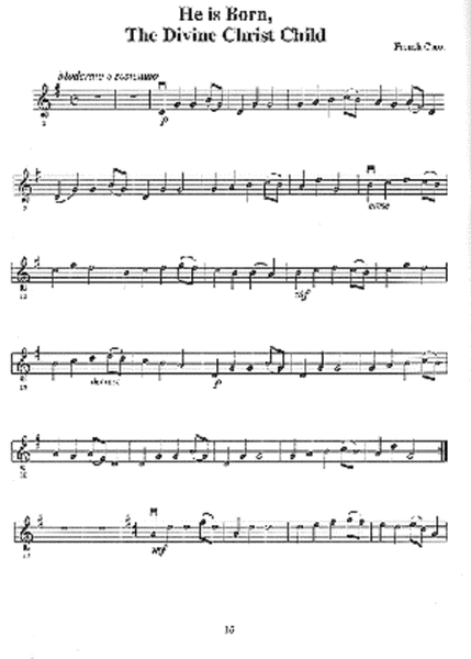 Christmas Melodies for Violin Solo