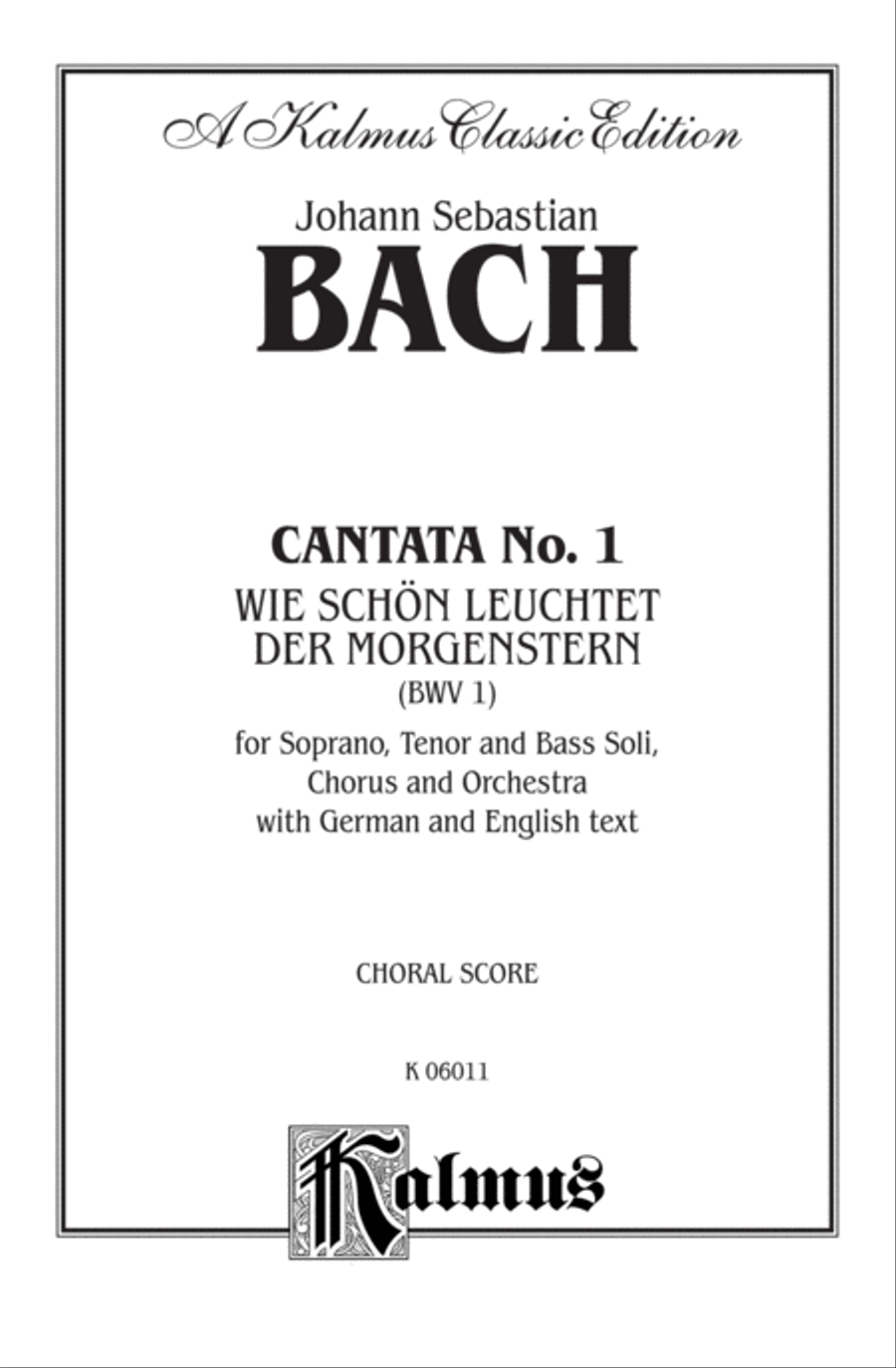 Cantata No. 1 -- Wie schon leuchtet der Morgenstern 4-Part scores gallery preview page 2