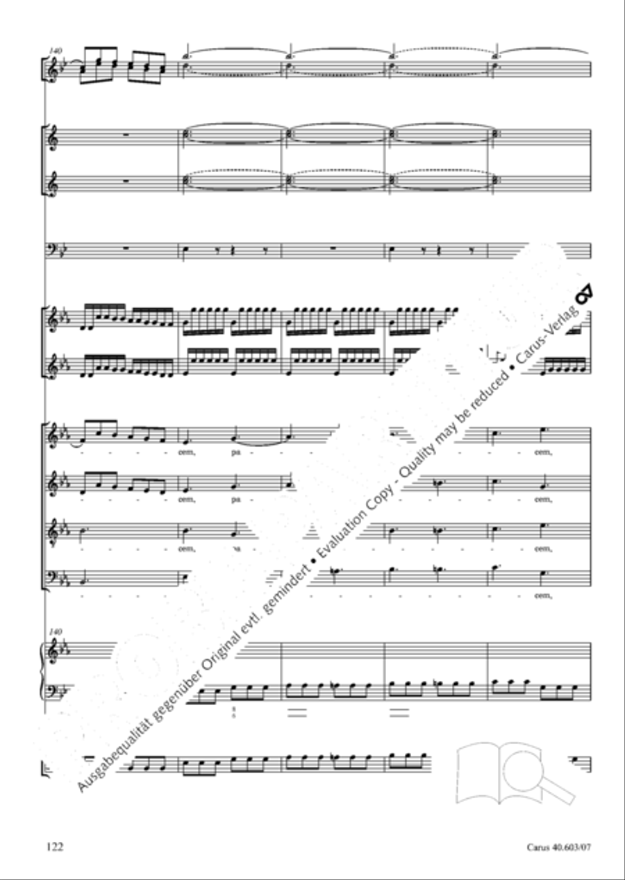 Grosse Orgelsolomesse in Es 4-Part scores gallery preview page 135
