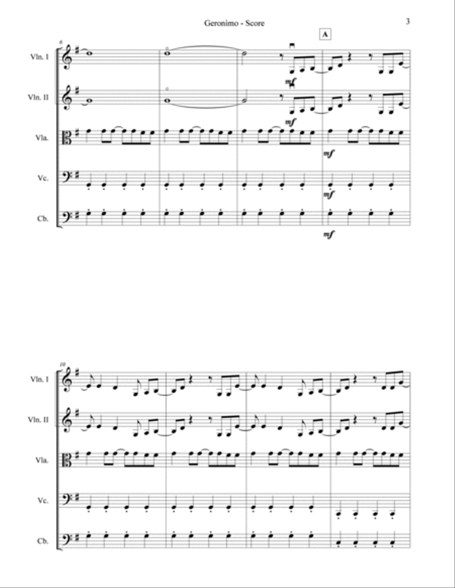 Geronimo Geronimo String Orchestra scores gallery preview page 3