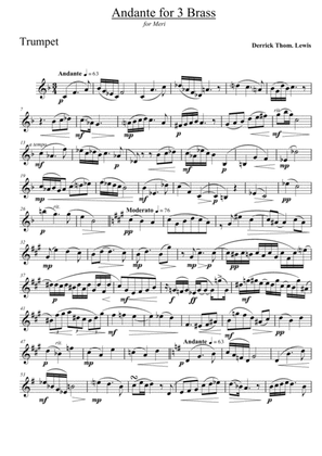 Andante for 3 Brass (Tpt,,Hn,,Tuba)