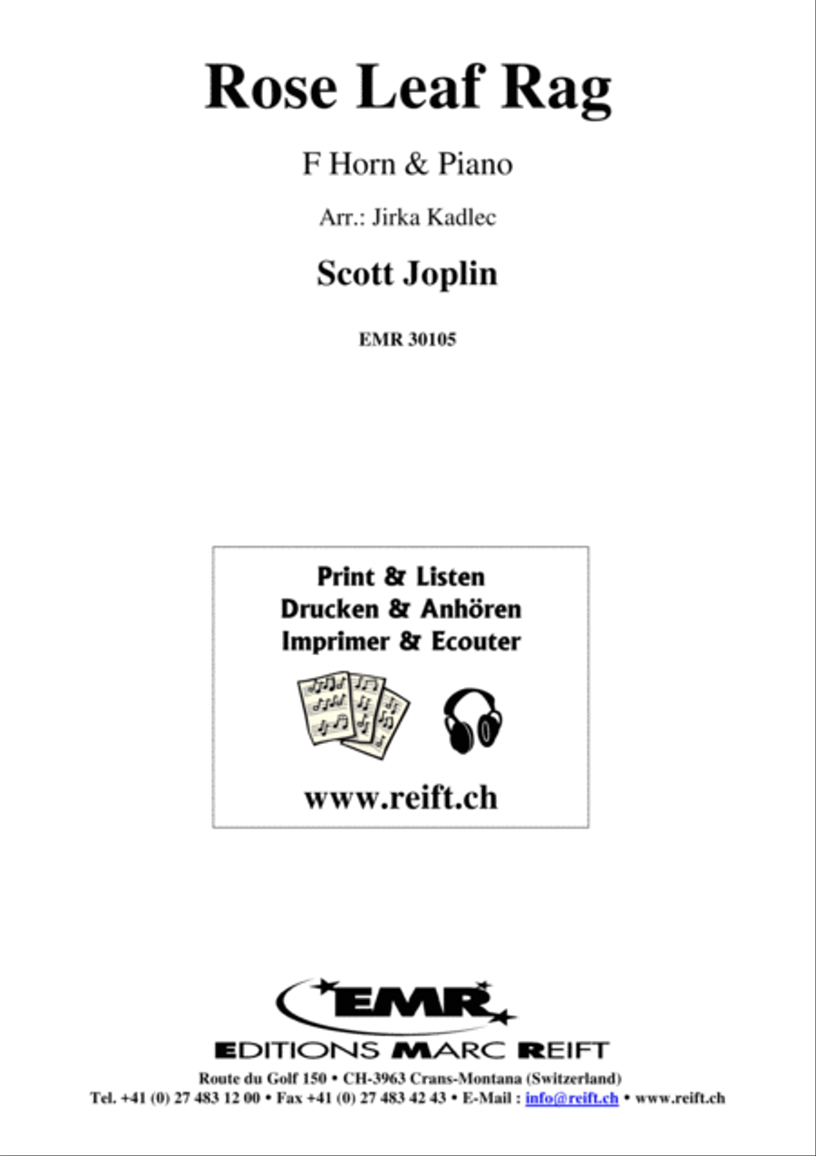 Rose Leaf Rag Horn scores gallery preview page 1