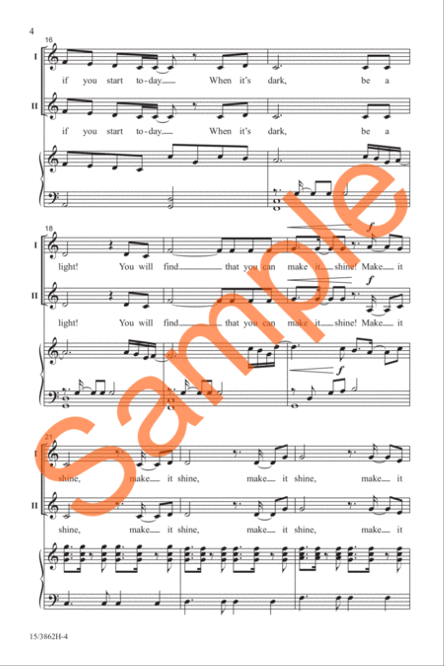 Make It Shine 2-Part scores gallery preview page 5