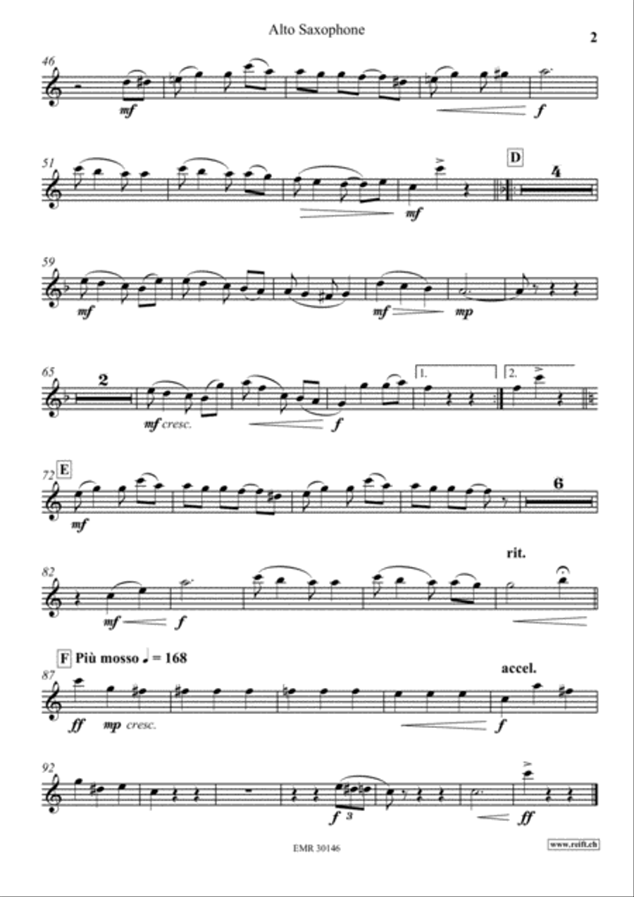 Pleasant Moments Pleasant Moments Alto Saxophone scores gallery preview page 3